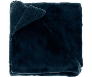 Couverture chaude et douce Torvah bleu foncé