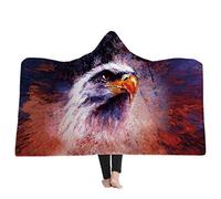 Couverture chaude hiver, Stillshine Couverture en peluche Super Douce Sherpa Polaire Psychédélique Personnalité Motif Impression 3D Microfibre Wearable Couverture Sur Le Canapé (130*150 cm, Photo 6)