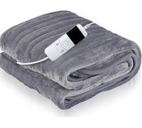Couverture chauffante électrique pour 2 personnes – Chauffe rapidement – Lavable – Hiver – Confort dans la chambre à coucher