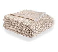 Couverture coton extra doux 68*140cm, quatre saisons, multi-usages, beige arena