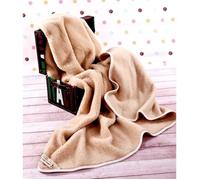 Couverture Couette pure laine mérinos peluche agréable couverture beige format 160x200cm literie