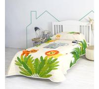 Couverture de 180 x 260 cm, motif floral coloré, pour lits de 80/90/105 cm
