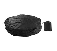 Couverture de Baignoire Ronde Couvertures de SPA Extérieur Couvertures de Meubles D'Extérieur Couverture D'auvent Extérieur Protecteur de Couverture de Piscine Ronde avec Cordon (Noir) Sunshades