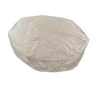 Couverture de Baignoire Ronde Couvertures de SPA Extérieur Couvertures de Meubles D'Extérieur Couverture D'auvent Extérieur Protecteur de Couverture de Piscine Ronde avec Cordon (Couleur beige)