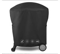 Couverture de barbecue pour Weber Q 1000/2000 série avec chariot portable, 600D Oxford Couverture de barbecue BBQ étanche pour Weber 50060001 51060001 54060001 Couverture de barbecue 7113, durable et 
