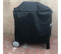 Couverture de barbecue pour Weber Q100/Q200 série sur chariot, 600D Oxford 7113 Couvertures de barbecue pour Weber Q1000/Q1200/Q1400/Q2000/Q2200/Q2400 avec support portable, couverture de BBQ imperméa