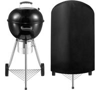 Couverture de barbecue ronde étanche - Couverture de jardin en extérieur - Couverture en tissu lourd étanche et durable - Couverture de barbecue (75x70cm) 30" Couverture BBQ ronde