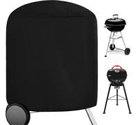 Couverture de BBQ ronde - Couverture étanche lourde 73 x 71 cm - Tissu Oxford - Avec cordon de serrage DHKBC73EU-4BKV1 Couverture de BBQ ronde