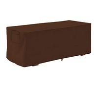 Couverture de boîte de Pont, Couverture de boîte de Rangement imperméable extérieure de Jardin de Tissu de 210D d'Oxford de 123 * 62 * 55CM (Couleur : Brown)