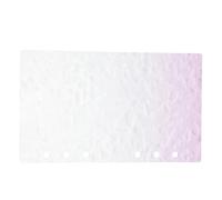 Couverture de Cahier à Feuilles Mobiles A6 en Acrylique Pourpre 6 Trous | Design Transparent Élégant et Moderne, Protection de Documents et Organiseur de Budget, pour Étudiants et Journaux