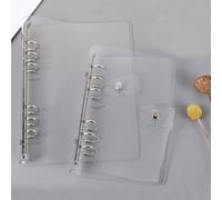 Couverture de cahier transparent pour classeur à anneaux PVC A5/A6/A4 A4,A5,A6,A5+A6,A4+A6,2 pièces - A4,2 pièces - A5,2 pièces - A6,A5 + 12 stylos gel par paquet - X1,A5 + 12 stylos gel par paquet - 