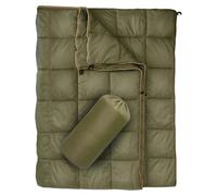 Couverture de camping en duvet - Douce, légère, pour toutes les saisons | Couette bouffante et chaude, ultra légère - Pliable - Pour voyage, pique-nique, fête, hamac - Pour le froid