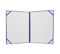 Couverture de Certificat A3 en Pu Bleu pour Diplômes et Documents | Dossier de Récompense, Protection Réutilisable, Intérieur Lisse, Liaison et Retrait Faciles, Cérémonie Scolaire