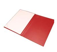 Couverture de Certificat A4 en Cuir Rouge pour Diplômes et Certificats | Format Horizontal, Présentation Rembourrée, Usage Bureau et École, Protection Soignée pour Documents A4