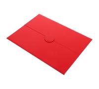 Couverture de Certificat A4 Rouge en PU, Pliage Triple, pour Graduation | Présentation Professionnelle, Poche D’angle Pratique, pour Documents et Livres D’inscription, Usage Facile