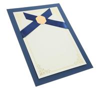 Couverture de Certificat en Papier, Élégante, pour Diplôme, Bureau et | Navy, Présentation Soignée des Documents, Protection des Attestations, Style Unique, Format Compatible