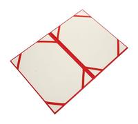 Couverture de Certificat Rouge en Papier, Protecteur Compact pour Diplôme | Porte-documents Délicat, Usage Maison Décoratif, Convient Photo et Récompense, Format Papier