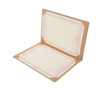 Couverture de Certificat Vierge A4 en Pu, Dossier Noir Léger | Pages Intérieures A4, Format 13x9 Pouces, Protège Vos Documents, pour Écoles et Occasions Spéciales