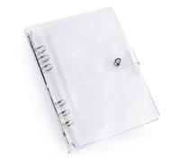 Couverture de classeur A5/A6 standard à 6 trous, en PVC transparent pour cahier, classeur à anneaux ronds, classeur de protection pour feuilles volantes pour bricolage, voyage, album photo