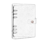 Couverture de Classeur A5 en PVC Souple Transparent à 6 Trous, Planificateur Personnel Rechargeable Étanche à Feuilles Mobiles