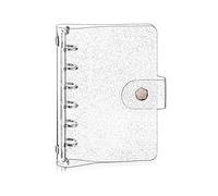 Couverture de classeur A7 en PVC souple transparent à 6 trous, rechargeable, imperméable, pour agenda personnel, bureau, maison, école