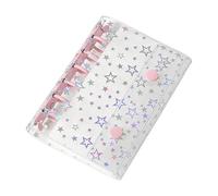 Couverture de classeur - A7 - Protection de planificateur budgétaire à paillettes - Couverture de planificateur - Pour organiseur, dossier, feuilles mobiles, journaux, enveloppes de trésorerie, albums