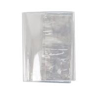 Couverture de classeur en PVC transparent de rechange pour feuilles volantes, planificateur, journal, carnet de notes, couverture rigide avec fermeture éclair pour manuels scolaires pour les amateurs