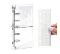 Couverture de classeur pour carnet - Coque de protection de journal à remplir avec sangle, classeur M2.5 avec anneaux, pour garçons, filles, adolescents, maison, bureau, école, voyage