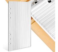Couverture de Classeur transparent à 6 Anneaux en Acrylique A5 | Format Rechargeable, Protection Documentaire, Design Amovible Personnalisable pour Feuilles Perforées, Notes, École