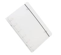 Couverture de classeur transparente - Protection de livre à 6 trous pour planificateur, bloc-notes, journal avec anti-jaunissement, organiseur d'album de cartes pour étudiants, enseignants, bureaux