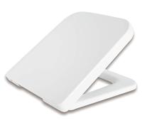 Couverture de cuvette de toilette Duroplast Soft-Close, carrée, 370 mm, amovible