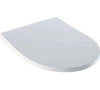 Couverture de cuvette de toilette en forme de D, dimensions 36,5 x 45 cm, blanche, en bois