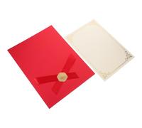 Couverture de Diplôme Papier Rouge, Remise de Diplôme, Protège Documents