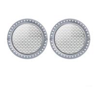Couverture de douche avec bord en silicone pour baignoire | Acier inoxydable 304, durable, résistant à l'humidité, lot de 2 pour douche et baignoire