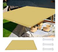 Couverture de Écran Jardin 1.6 x 6.5 m UV Protection avec Oeillets Tissu Polyester Multi Couleur et Taille Filet Protection Solaire pour Terrasses Balcons et Jardins, Couleur Crème