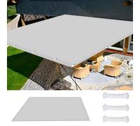 Couverture de Écran Jardin 1.6 x 9.5 m UV Protection avec Oeillets Tissu Polyester Multi Couleur et Taille Filet Protection Solaire pour Terrasses Balcons et Jardins, Blanc