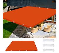 Couverture de Écran Jardin 1.8 x 4.5 m UV Protection avec Oeillets Tissu Polyester Multi Couleur et Taille Filet Protection Solaire pour Terrasses Balcons et Jardins, Orange