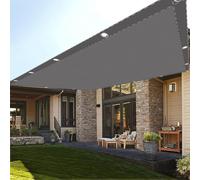 Couverture de Écran Jardin 2.5 x 4.5 m UV Protection avec Oeillets Tissu Polyester Multi Couleur et Taille Toiles D'Ombrages pour Terrasses Balcons et Jardins, Gris Clair