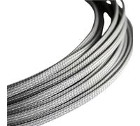 Couverture de Fil Gaine de câble Flexible 10M, Tube Plat en Pet, Gaine tressée maiIle 3/4/6/8/10~16mm, Manchons rétractables for Tuyau(Grey,12mm)
