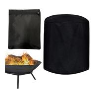 Couverture DE Grill pour LA Couverture EXTÉRIEUR, Grill,Couvercle de Grill à Charbon Rond étanche | 210D Oxford Fabric, Protecteur Lourd résistant UV avec Fermeture de Cordon pour l'intérieur, Patio,