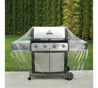 Couverture de grille en plastique - Couverture de protection extérieure - Grill Protect - Design étanche transparent - 170 x 55 cm - Transparent