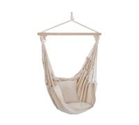 Couverture de haute qualité, tapis de chaise suspendu, textile en bois beige, coton