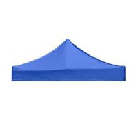 Couverture de l'auvent de Jardin Couverture supérieure d'auvent de Remplacement, 3x3.0M, Tissu Tente à Quatre Coins Pliable, imperméable, pavillon Patio, des couvertures supérieures gazébo(Blue)