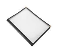 Couverture de Menu Transparente PVC A4 à 6 Pages pour Restaurant | Insertion à Feuillets, Protège Huile Eau et Taches, Lecture Aisée au Café
