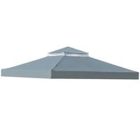 Couverture de pavillon double, dimensions 3 x 3 mètres - Toile de protection imperméable avec filet