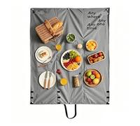 Couverture de pique-nique, couverture imperméable pliable - Sac 2 en 1 et tapis de plage de sable - Pour festival, camping, randonnée, parc, pelouse, terrasse, cour, fêtes, femmes, hommes et adultes