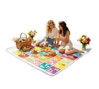 Couverture de pique-nique imperméable - Portable et pliable épaisse 200 x 200 cm - Grand tapis de pique-nique | Pour réunions de famille, fête, plage, camping, plein air, voyage, parc, pelouse