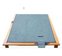 Couverture de pique-nique Rootz - Tapis d'extérieur - Couverture de plage - 200 x 200 cm - Imperméable et portable - 4 piquets de fixation inclus