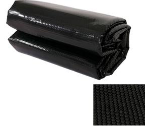 Couverture de piscine Bâche thermique Bâche solaire Couverture solaire, épaisseur : 200 µm ~ rectangulaire 8x4m noir
