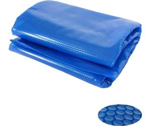 Couverture de piscine Bâche thermique Bâche solaire Couverture solaire, épaisseur : 400 µm ~ ovale 7,31x3,65m bleu